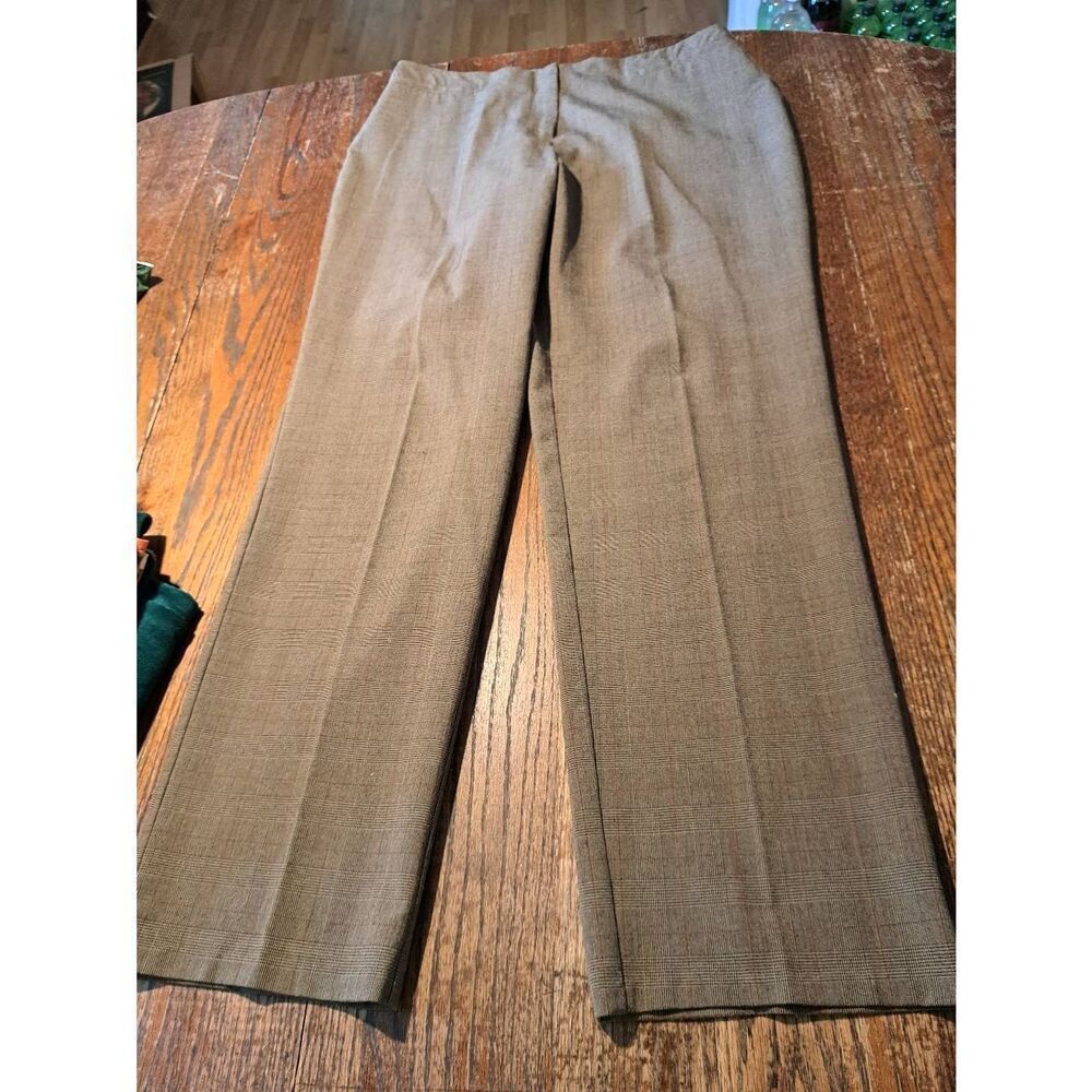 Size 14 Goodclothes Brown High Rise Pants Trousers Slacks with Pleated Leg